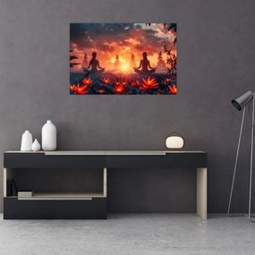 Obraz - Jóga v prírode (90x60 cm)