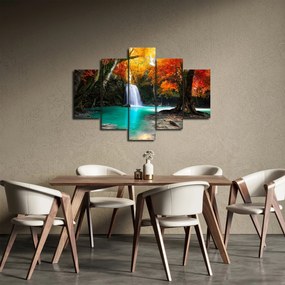 Obraz - Smaragdová lagúna (150x105 cm)
