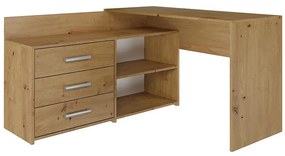 Rohový písací stôl Dany Artisan Antracit