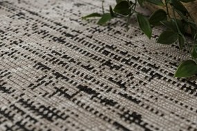 Koberec SIZAL FLOORLUX 20211 strieborný / čierny