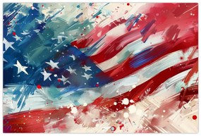 Obraz - Vlajka USA (90x60 cm)