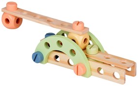 Drevená stavebnica Blocks Build Auto Towers 129 ks Jokomisiada ZA5381