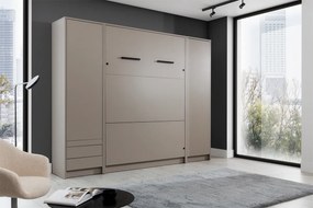 Vertikálny rozkladací stôl Genius 120x200 s písacím stolom - congo / kasmír