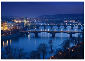 Obraz večerné Prahy