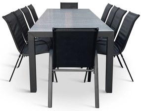 Záhradný jedálenský set Grande Pasto + 10x kovová stolička Ramada