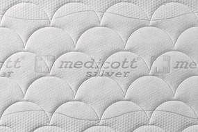 BENAB MULTI S7 tuhý taštičkový matrac (vysoká nosnosť) 200x200 cm Poťah Medicott Silver