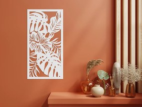 drevko Drevený obraz na stenu Izbové rastliny Rozmer obrazu: 44,5 x 22,5 cm, Farba dekorácie: Čierna