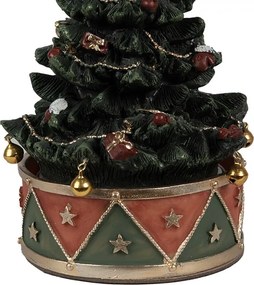 Naťahovacia hracia skrinka stromček s vláčikom Christmas Tree - Ø 12*18 cm