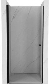 Mexen Pretoria, 1-krídlové sprchové dvere do otvoru 100 cm, 6 mm číre sklo, čierny profil, 852-100-000-70-00