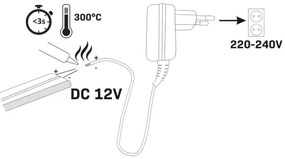 LED Pásik NEON 5 m LED/27W/12V IP65 oranžová