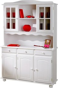 Široká vitrína In-Siena, bielena borovica