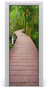 Fototapeta samolepiace dvere chodník džungle 85x205 cm