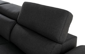 Pohovka FELYNE br. FIORELLO s rozkladom na každodenné spanie, 140, tm. šedá (jazz 22 graphite)