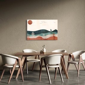 Obraz - Ilustrovaná krajina (90x60 cm)