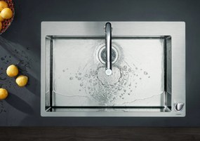 Hansgrohe M71, drezová batéria M7120-H200 s výsuvnou spŕškou, 2-otvorová inštalácia, sBOX, chrómová, HAN-73818000