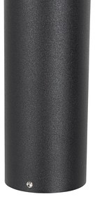 Stojaca vonkajšia lampa čierna 50 cm nastaviteľná - Duo