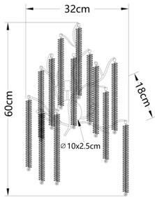 Globo 64137W - LED Nástenné svietidlo LAVERNE 3xG9/8W/230V