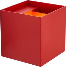 Moderné vonkajšie nástenné svietidlo tmavočervené vrátane LED IP54 - Edwin