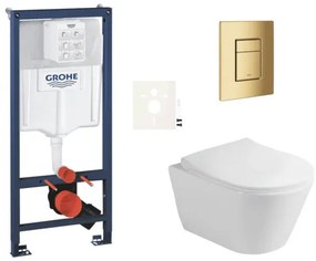 Závesný wc set do ľahkých stien / predstenová montáž Glacera Ava SIKOGRSAVASCGL0