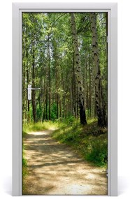 Fototapeta na dvere Břízová les 85x205 cm