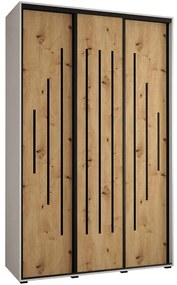 Skriňa 45 Canaris 12 180 biela/artisan/čierna