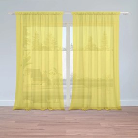 Sablio Záclony Žltá 2: 2ks 150x250cm