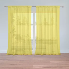 Sablio Záclony Žltá 2: 2ks 150x250cm