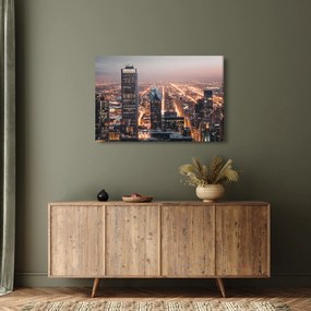 Obraz svietiacej metropoly (90x60 cm)