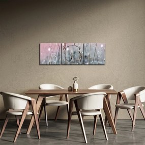 Obraz - Okamih (s hodinami) (90x30 cm)