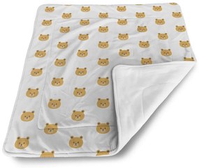 Sablio Deka pre bábätko Medvedíky na bielej - 90x120 cm