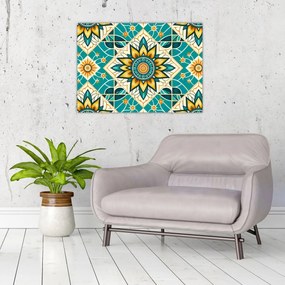 Obraz - Tyrkysový vzor (70x50 cm)