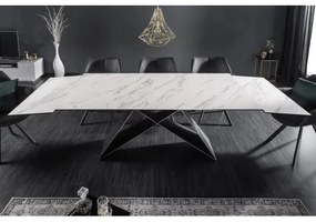 Rozkladací jedálenský stôl 39562 180/260 x 90cm White Look Ceramik  - Komfort-nábytok