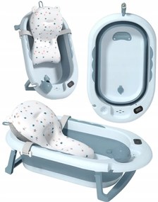 Skladacia detská vanička VAIANA Premium s poduškou - viac farieb modrá