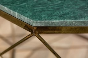 Konferenčný stolík Diamond 69cm mramor zelený