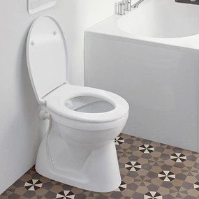 VILLEROY &amp; BOCH O.novo samostatne stojace WC s plochým splachovaním bez vnútorného okraja, 360 x 525 mm, biela alpská, s povrchom CeramicPlus, 7619R1R1
