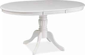 Jedálenský rozkladací stôl Olivia 106/141 cm biely