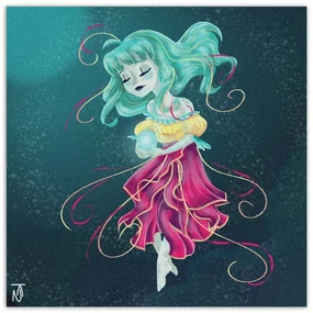 Gario Obraz na plátne Magické dievča - Daniela Herrera Rozmery: 40 x 40 cm