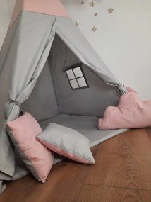 Detský stan Tipi s podložkou v tvare listu