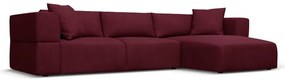 Vínovočervená rohová pohovka, pravý roh Esther - Milo Casa