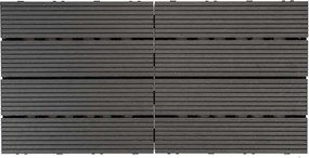 WPC dlaždica LEGI BASE 30 x 30 cm, čierna