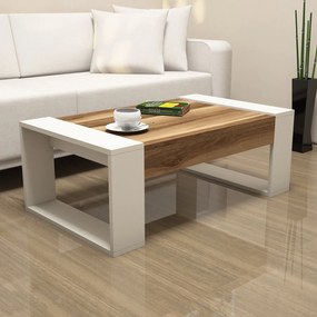 Konferenčný stôl Venüs - Walnut, Cream