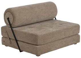 Béžové rozkladacie ženilkové kreslo – Ixia