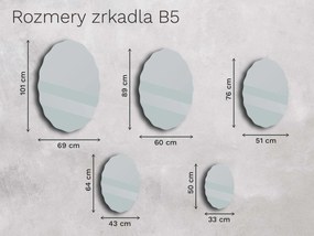 Zrkadlo Base B5 33×50