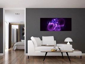 Abstraktný obraz bublín (120x50 cm)