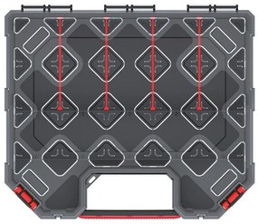 Kufríkový organizér 28,4 × 24,3 × 10,5 cm II, prepážky, čierna