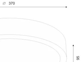 Brilagi - LED Stropné svietidlo CARVALHO SLIM 2xE27/60W/230V dub čerešňa pr. 37 cm