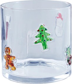 X-MAS Lampáš vianočný" 15 cm - číra