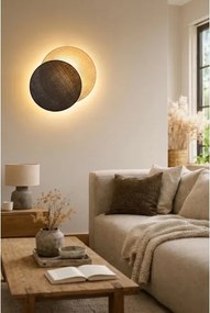 BRILAGI - Nástenné svietidlo CIRCLES 1xE27/60W/230V pr. 45 cm krémová/hnedá