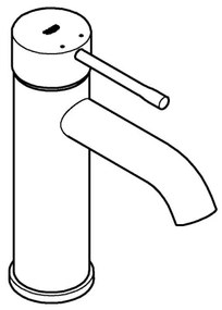 GROHE 23590A01 - Umývadlová batéria ESSENCE DN 15 veľkosť S grafit