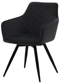 Otočná stolička ATEMO čierna
